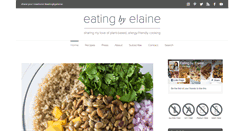 Desktop Screenshot of eatingbyelaine.com