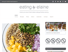 Tablet Screenshot of eatingbyelaine.com